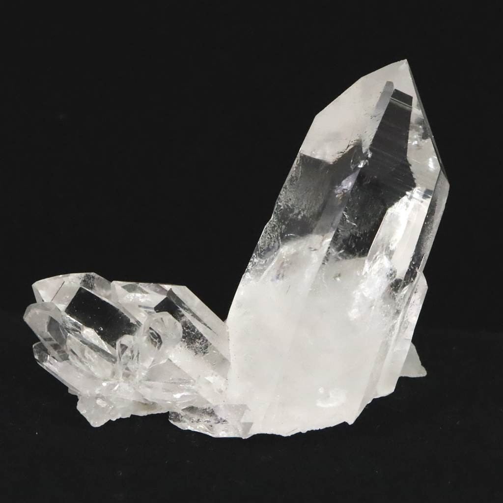 天然【水晶】原石・木台 水晶原石 ナチュラルクォーツ 風水 天然透明 浄化 空間