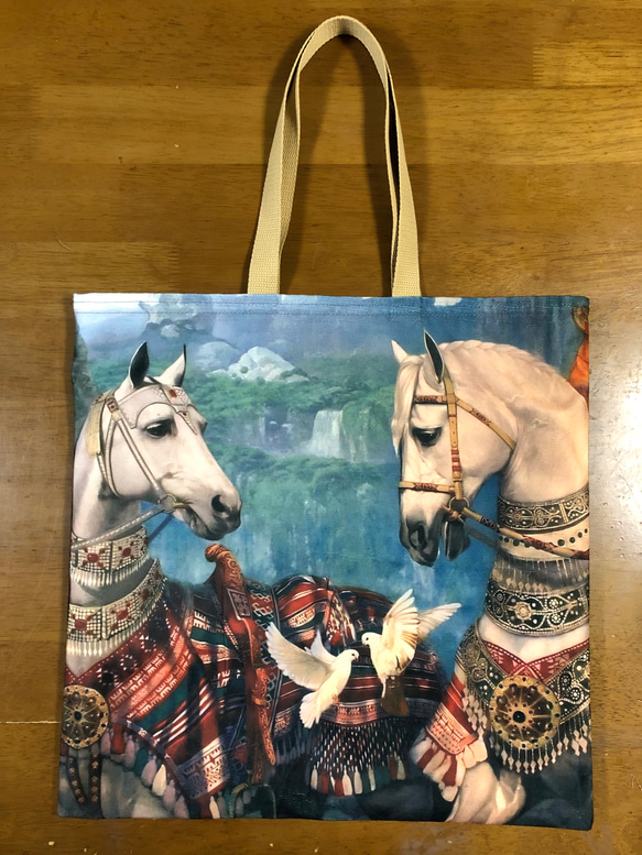 トートバッグ2点ハンドメイド オーダー デニムリメイクバッグ フリル