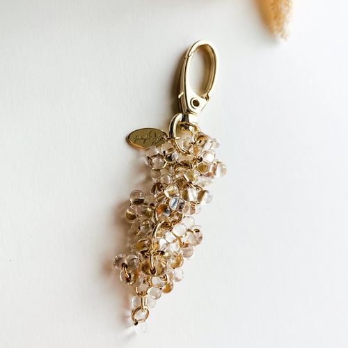煌めく ガラスビーズのシャンデリアキーホルダー‧⁺ ⊹˚. ˖ ࣪⊹ 大人