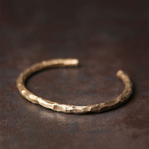 ヴィンテージブローチ RUMAブロンズバングル アクセサリー ブレスレット 真鍮 レトロ 手作り ブロンズ 電磁波対策 銅 ブレスレット バングル