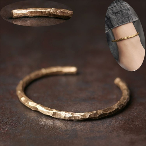 真鍮 レトロ 手作り ブロンズ 電磁波対策 銅 ブレスレット バングル