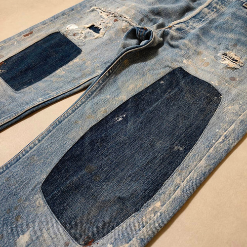 usa製 リーバイス 501 ビンテージ ダメージデニム グランジ パッチワーク usa製 ビンテージ リーバイス 501 ダメージデニム グランジ