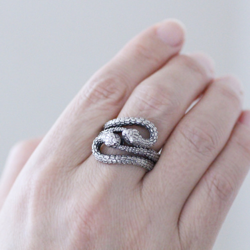 2匹のウロボロス シルバーリング/∞ 指輪・リング GINNEZU 通販