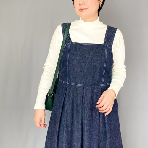 Lee レトロデニム☆ビンテージジャンパースカート☆デニムロング丈☆女性S~M Lee レトロデニム☆ビンテージジャンパースカート☆デニムロング