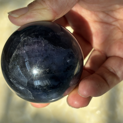 天然ブルーフローライトスフィア その他置物 Fun Fun 通販 18493821