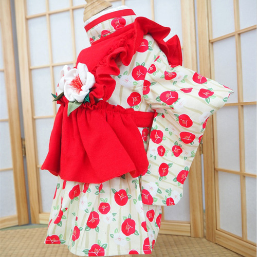 ワンピース ドレス 和柄 和装 着物風 ドックウェア 犬 猫 洋服 ワンピース ドレス 和柄 和装 着物風 ドックウェア 犬 猫 洋服