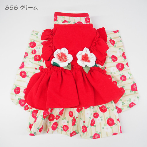 ワンピース ドレス 和柄 和装 着物風 ドックウェア 犬 猫 洋服 ワンピース ドレス 和柄 和装 着物風 ドックウェア 犬 猫 洋服