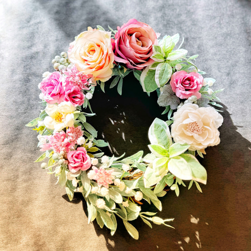 フラワーリース リース flower&garden airaku 通販 18493978