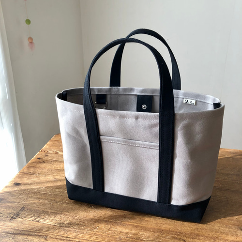 【美品】つばくろーれんトートバッグ (Ｍ)グレー 美品】つばくろーれんトートバッグ (M)グレー つばくろーれん