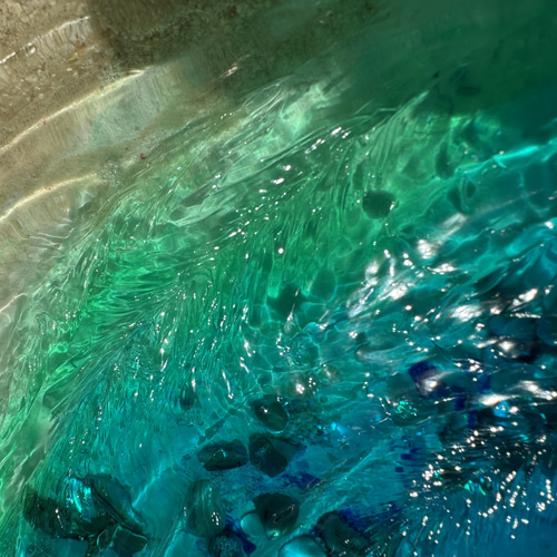 さざなみクリスタルパネル その他アート WALEA 通販 18494128｜Creema