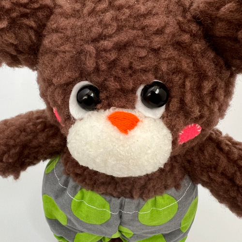 エクレアちゃん ハンドメイド ぬいぐるみ くまのぬいぐるみ（エクレア） ぬいぐるみ Sari堂 通販 18494452