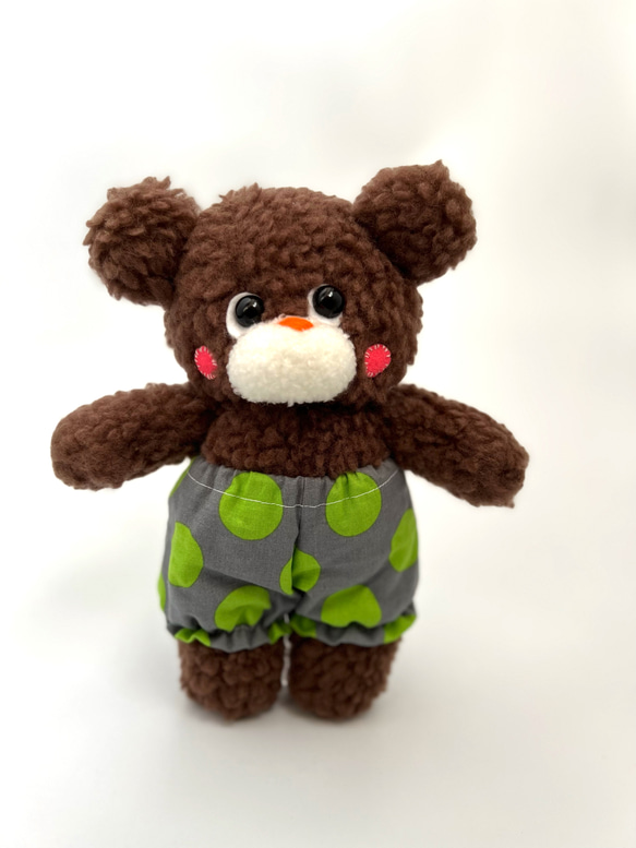 エクレアちゃん ハンドメイド ぬいぐるみ くまのぬいぐるみ（エクレア） ぬいぐるみ Sari堂 通販 18494452