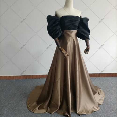 オフショルダー ウェディングドレス カラードレス パーティードレス