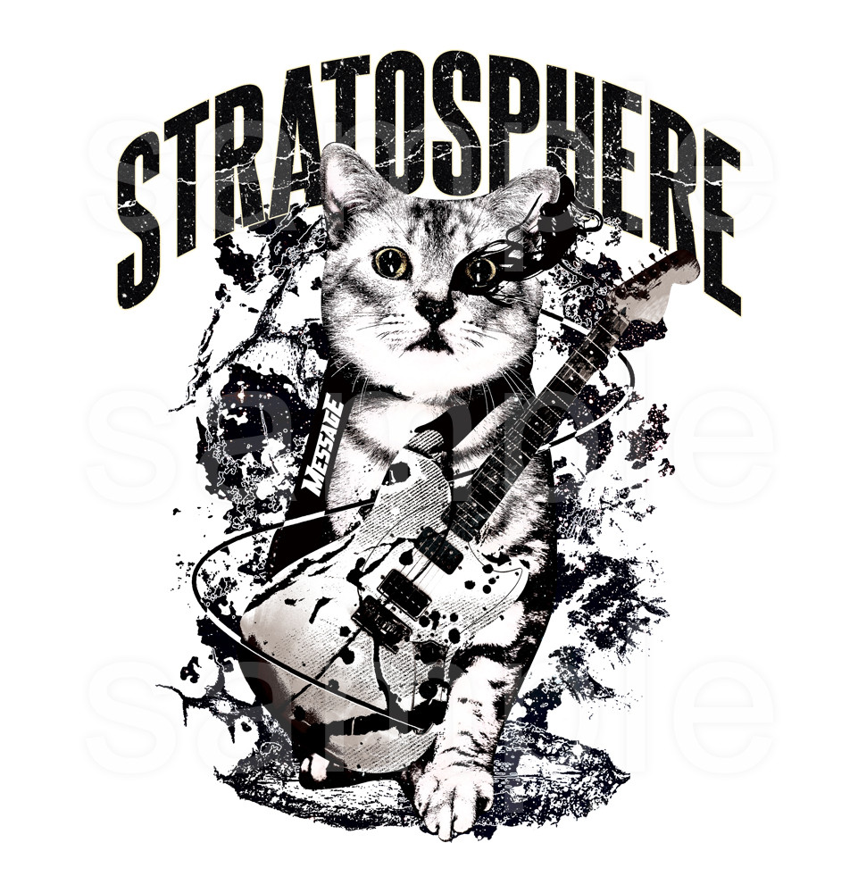 ねこ音楽パーカー「STRATOSPHERE」
