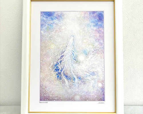 【波動絵】絵画 龍神 ヒーリングアート 手描き１点物 魂のヒーラーゆきえ 204ba7da963c1cc36261367dc9ffc6