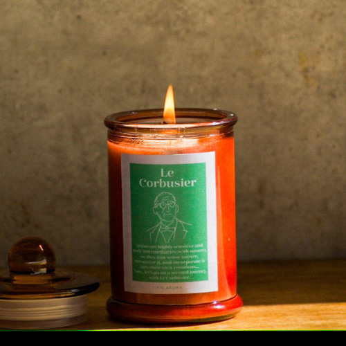モダン＆オシャレなコルビジェ気分のアロマキャンドル キャンドル
