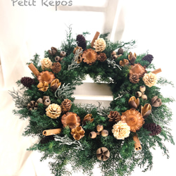 クリスマスリース(プリザーブドフラワー) プリザーブドフラワー Petit