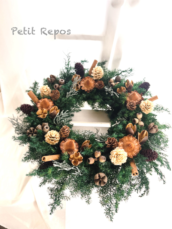 クリスマスリース(プリザーブドフラワー) プリザーブドフラワー Petit 
