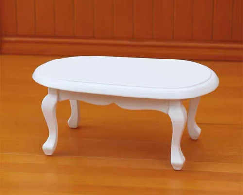 ドールハウス 木製 ローテーブル センターテーブル クラシック調 猫脚