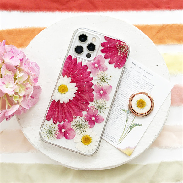 iPhone16/16Pro/16Plus/16ProMax 押し花スマホケース iPhone iPhone16/16Pro/16Plus/16ProMax 押し花スマホケース iPhone