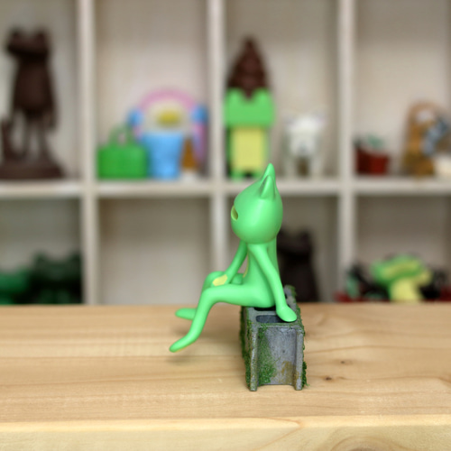 カエルの置物 作成者不明 カエルの置物 作成者不明 カエルの置物 作成者不明