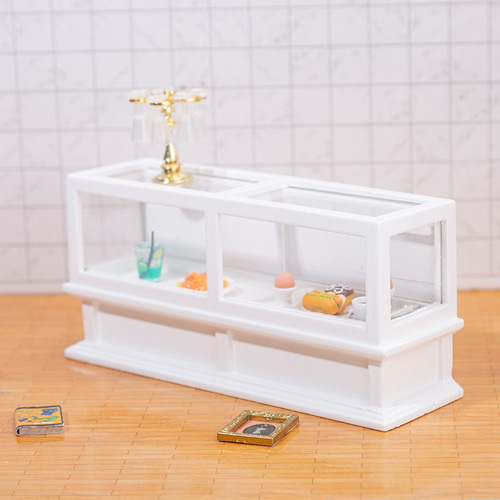 さつこ様＊kyo＊ミニチュアハウス「ケーキ屋さん」＊Jiji＊ショーケース他 ミニチュア ドールハウス ショーケース 棚 ケーキ屋 什器 木製