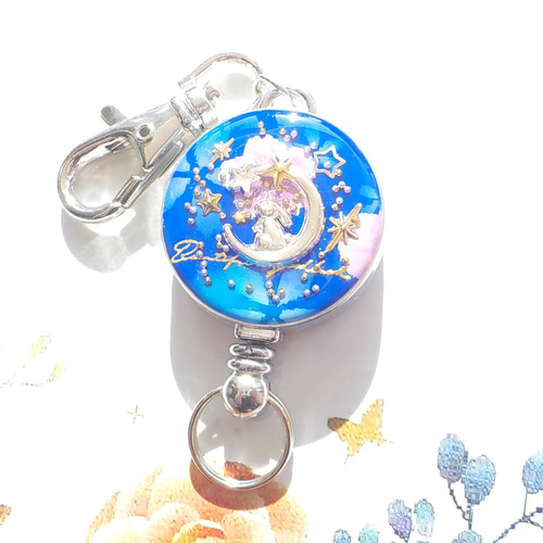☆雪うさぎ☆(大) マゼンタ　他レジンキーホルダー計5点 ☆雪傘と白雪キツネ☆他レジンキーホルダー計4点