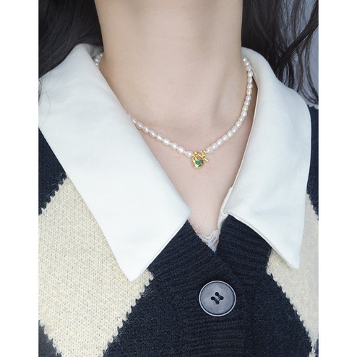 【ブルーのハートが可愛い】★CHANEL★パールネックレス ハート ブルー（青）系 CHANEL(シャネル) ネックレス