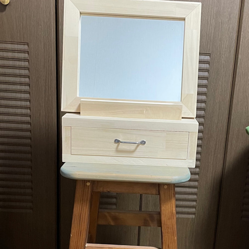 ハンドメイド　古材(木製)ドレッサー オーダーメイド 職人手作り ドレッサー 化粧台 鏡台 テーブル デスク