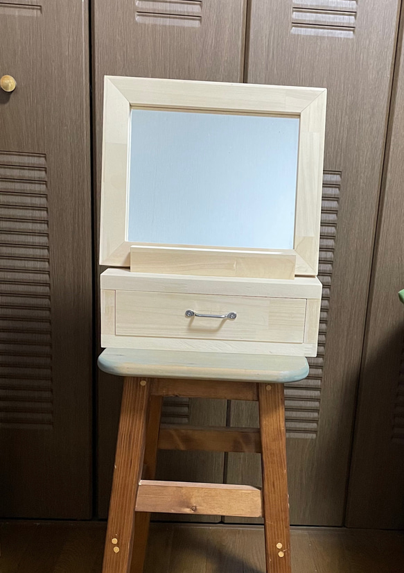K'Factory　木製ドレッサー・ミラー 　アメリカンカントリー　送料込 ドレッサー コンパクト ドレッサー・ミラー・鏡台 Boro 通販 18496249