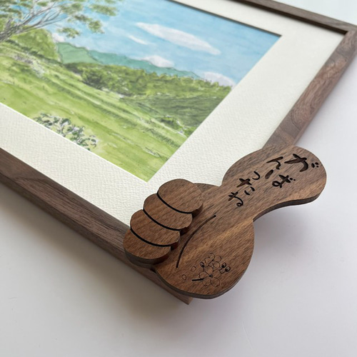 ほめがく B4 ウォールナット】額縁｜賞状・子供の絵・作品を飾る