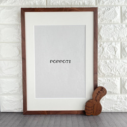 ほめがく B4 ウォールナット】額縁｜賞状・子供の絵・作品を飾る