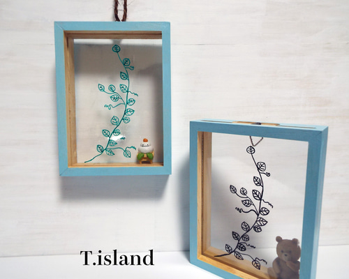 アンティーク ガラス絵 額入り 58c8ac5bed4089bf9ad718a3c61be0