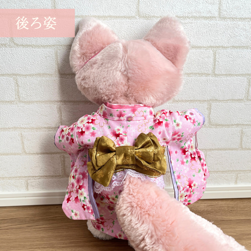 ゆうちゃんリーナベル 振袖 コスチューム ピンク - クラフト・布製品