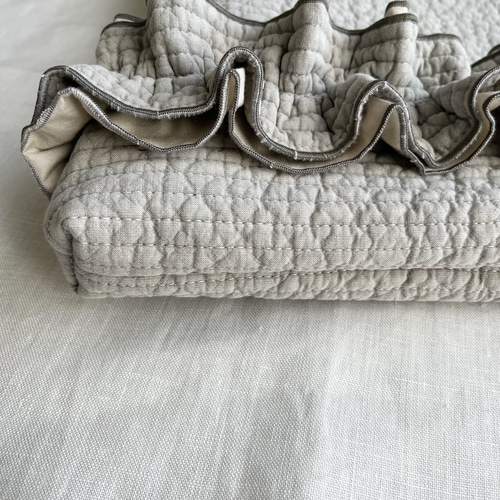 オトナ可愛いフリルヌビバッグ レッスンバッグ 入園入学 イブルバッグ