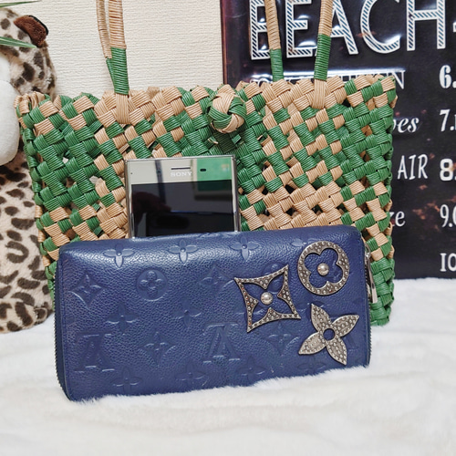 クラフトバンド＊かごバッグM/四畳編み◇オリーブグリーンチェック