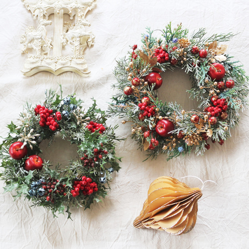 13.クリスマスリース 冬ロマンチックなクリスマスリースシルバー/グレー/クリスマスギフト