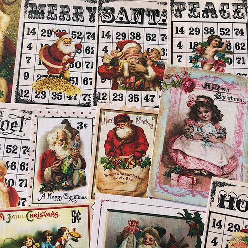 ホワイトクリスマスのジャンクジャーナル　雑記帳　Xmas コラージュ　レース Christmas Junk Journal Project (1/7)] DIY Easy Cover from
