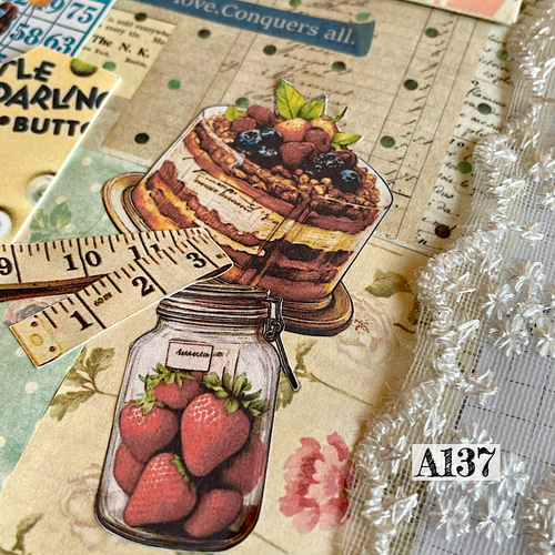 ジャンクジャーナル素材☆錆染かわり異素材　ブルー　コラージュに☆ ジャンクジャーナル素材☆錆染かわり異素材 ブルー コラージュに