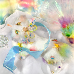 竜宮ノ狐～乙姫狐 完全オリジナル きつね 狐 羊毛フェルト アート