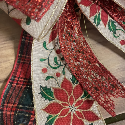 クリスマス リボン飾り ツリートップ ツリートップリボン