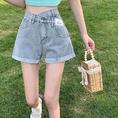 レディース 春夏 秋 新品 ショートパンツ ロールアップホット