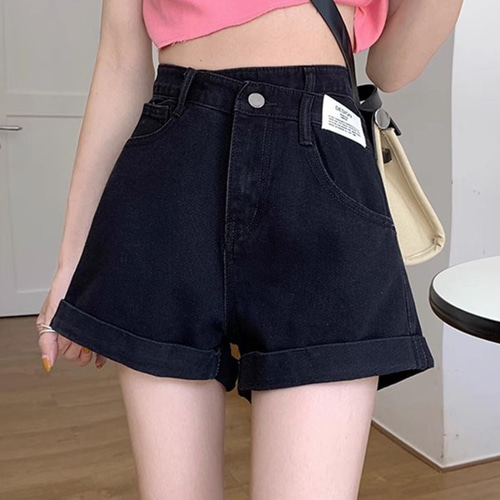レディース 春夏 秋 新品 ショートパンツ ロールアップホット