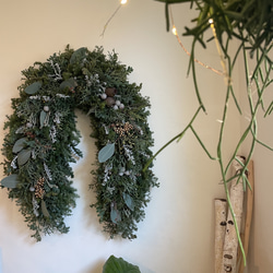超早割】馬蹄形クリスマスリース〜horse wreath〜 リース Karan ka