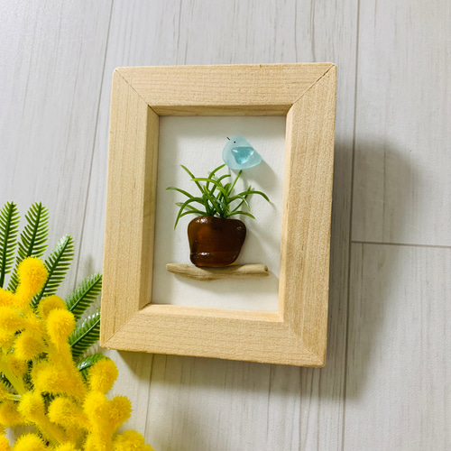 シーグラスアート インテリア雑貨 壁掛け 置物 北欧 観葉植物 シーグラスアート インテリア雑貨 壁掛け 置物 北欧 観葉植物