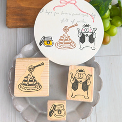 ふわっと香る金木犀のスタンプセット】消しゴムはんこ はんこ