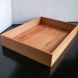 ○屋久杉・杉 木製 ペントレイ 小物置き K93c ペンケース 森の木工房