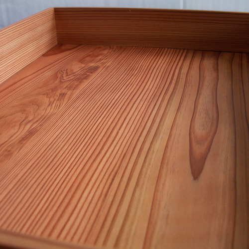 ○サイズオーダー可能○ 屋久杉 無垢 A4クリアファイルが入るトレイ