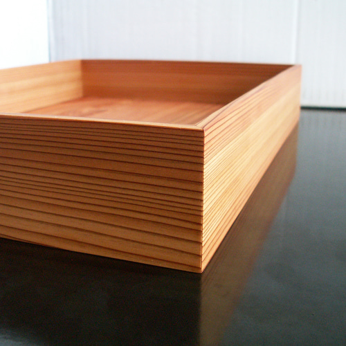 ○サイズオーダー可能○ 屋久杉 無垢 A4クリアファイルが入るトレイ