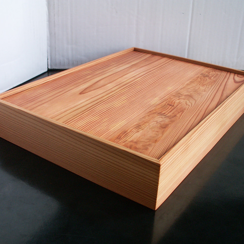 ○サイズオーダー可能○ 屋久杉 無垢 A4クリアファイルが入るトレイ